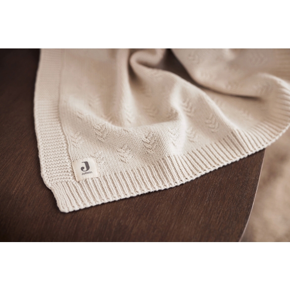 Jollein - Deken Ledikant Grain Knit - Oatmeal