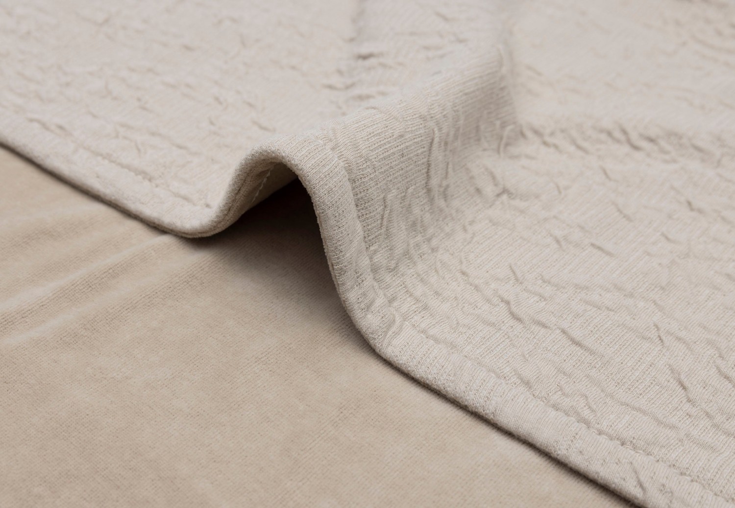 Comfy Dekentje 100x150cm met Crinkle Golfjes - Nougat - afbeelding 6