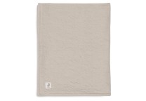 Comfy Dekentje 100x150cm met Crinkle Golfjes - Nougat