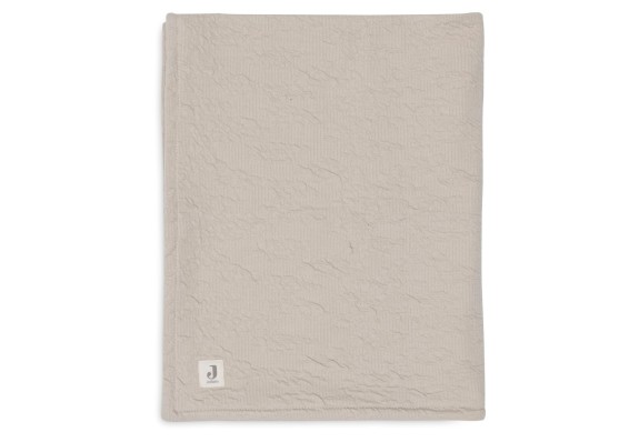 Comfy Dekentje 100x150cm met Crinkle Golfjes - Nougat