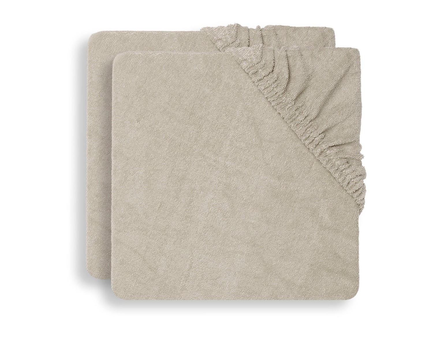 Badstof Aankleedkussenhoes 75x85cm Nougat - 2 Stuks