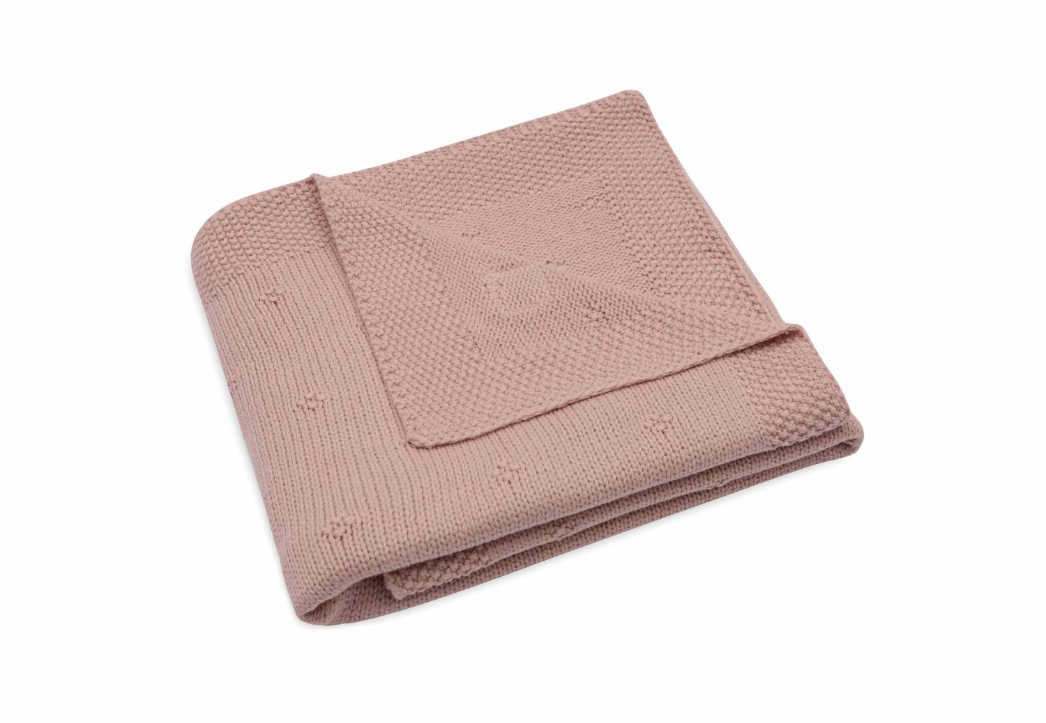 Deken Wieg 75x100cm Cosy Knit - Wild Rose - afbeelding 4