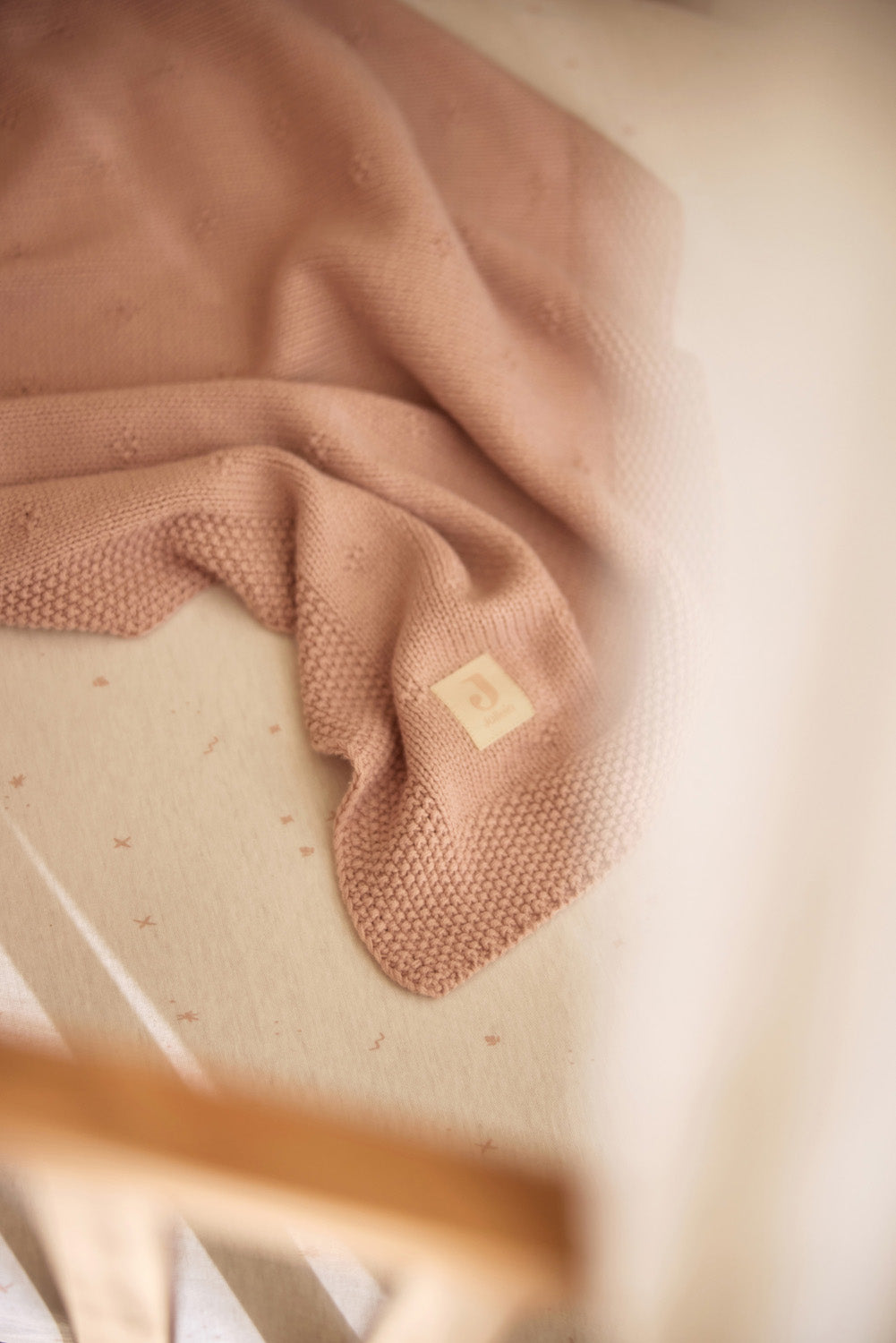 Deken Wieg 75x100cm Cosy Knit - Wild Rose - afbeelding 11