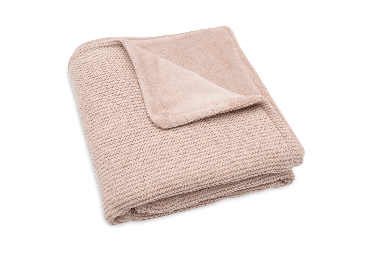 Deken Wieg 75x100cm Basic Knit - Wild Rose - afbeelding 5