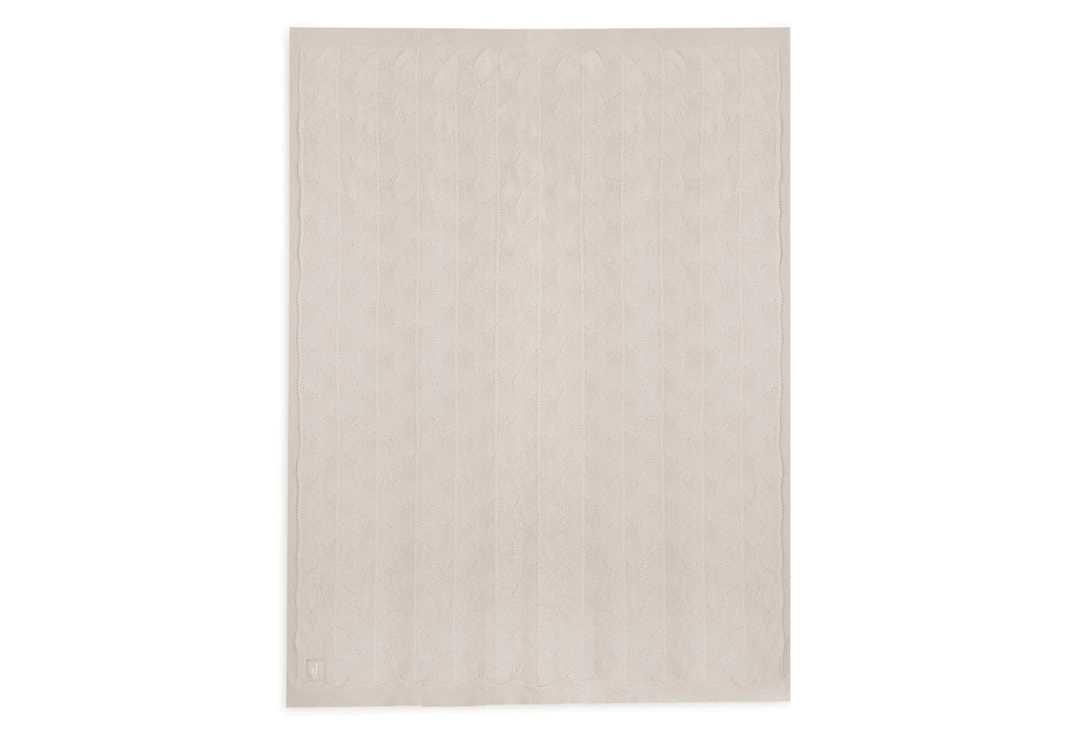 Gebreid Ledikant Deken 100x150cm - Nougat - GOTS - afbeelding 2