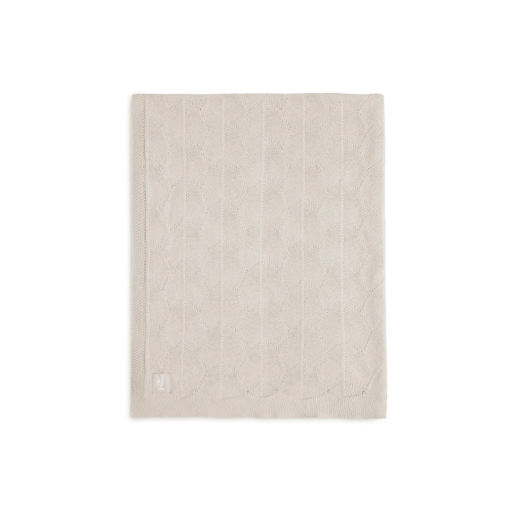 Gebreid Ledikant Deken 100x150cm - Nougat - GOTS