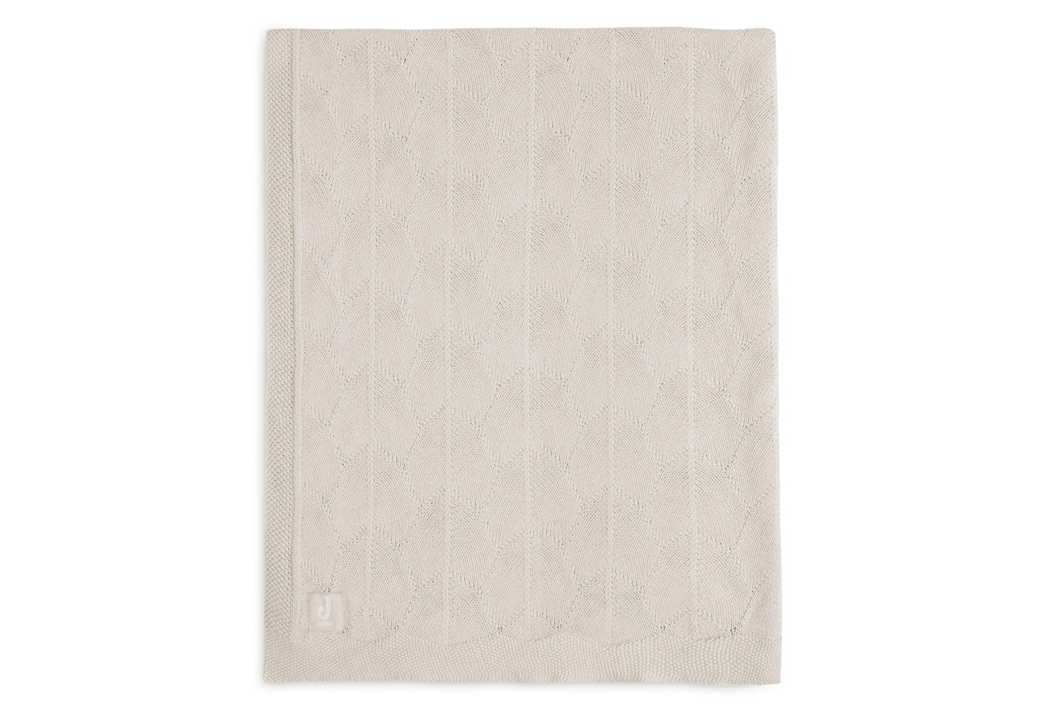 Gebreid Ledikant Deken 100x150cm - Nougat - GOTS