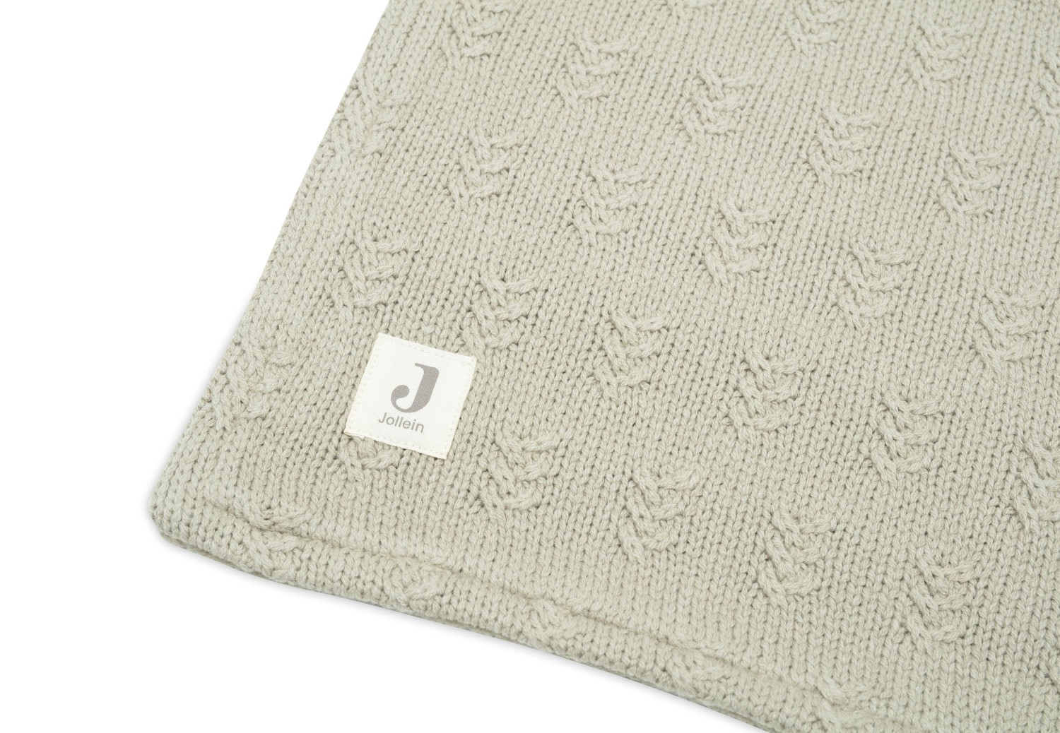 Deken Ledikant Grain Knit - Olive Green - afbeelding 2