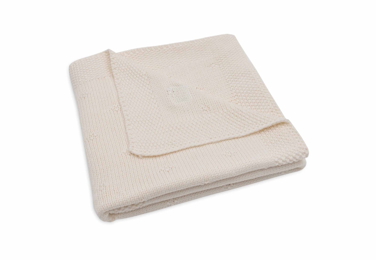 Gebreide Deken Wieg 75x100cm Cosy Knit - Ivory - afbeelding 4