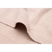 Jollein - Deken Ledikant Grain Knit - Wild Rose