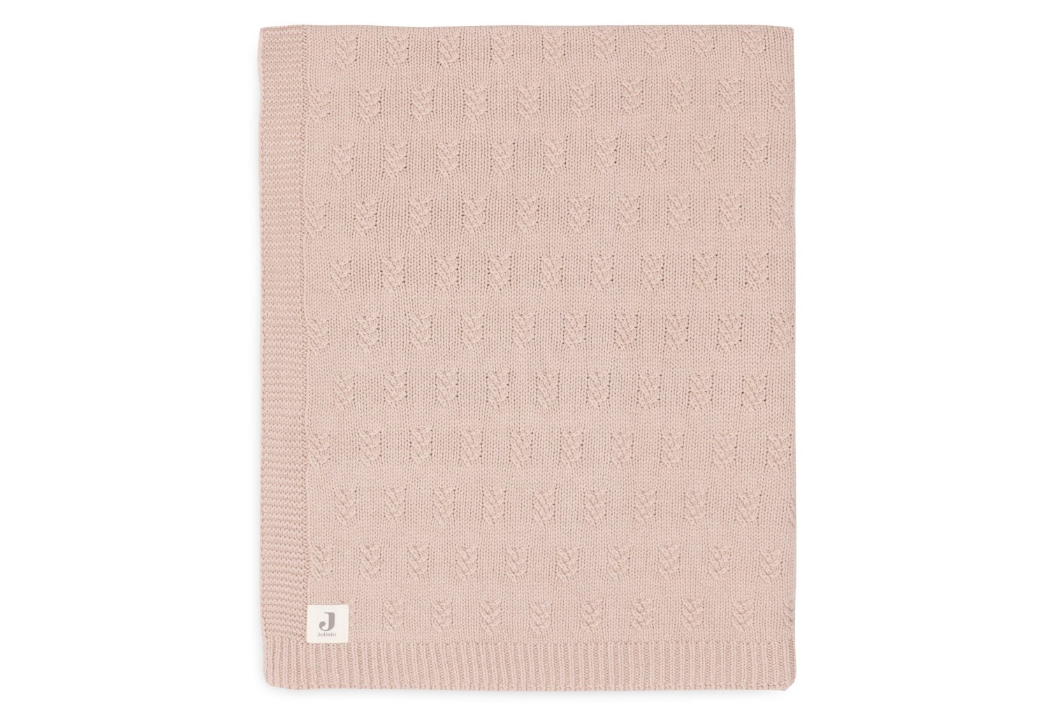 Deken Ledikant Grain Knit - Wild Rose