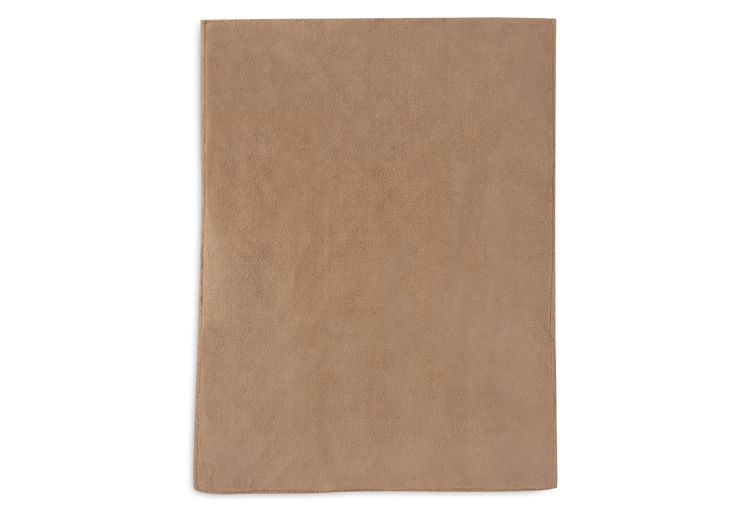 Ledikant Deken Check Knit - Biscuit/Teddy Fleece - afbeelding 4