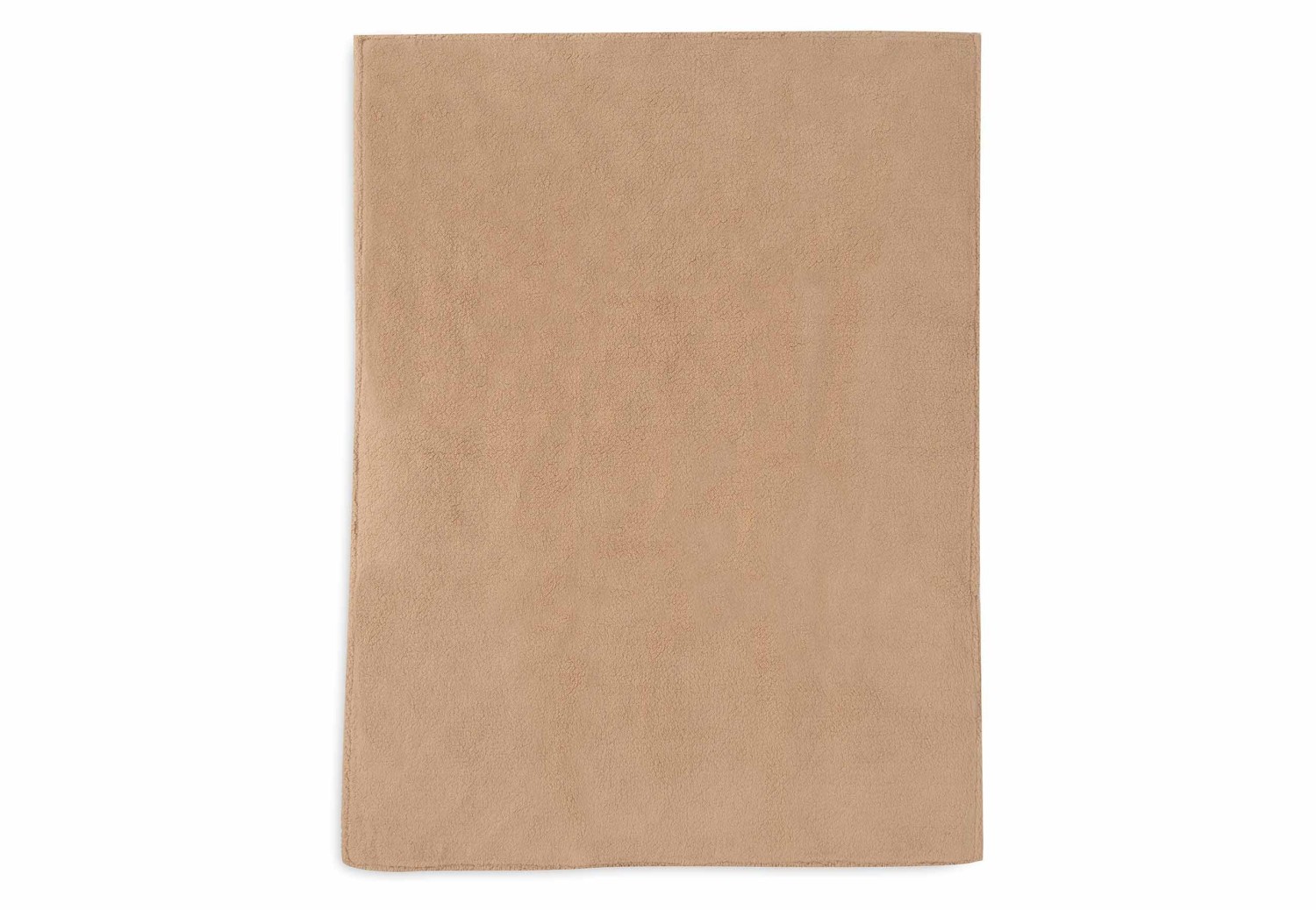 Ledikant Deken Check Knit - Biscuit/Teddy Fleece - afbeelding 3