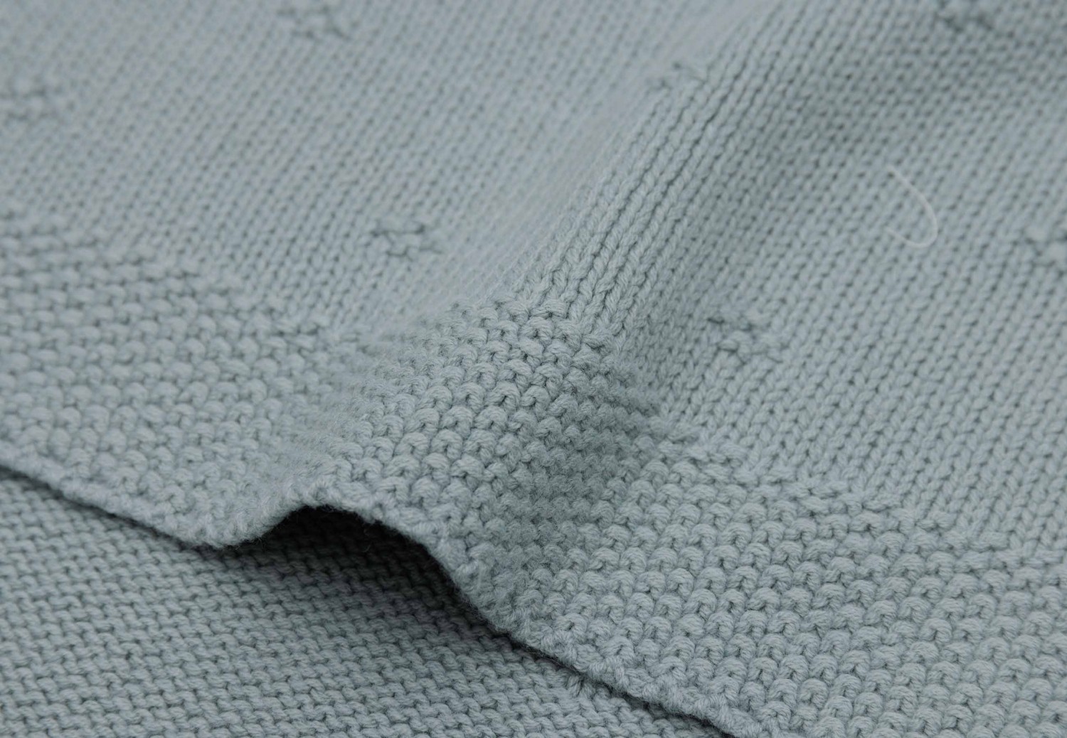 Deken Wieg Cosy Knit - Sea Green - afbeelding 5
