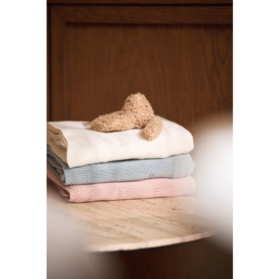 Jollein - Deken Wieg Cosy Knit - Sea Green