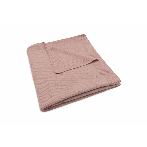 Jollein - Ledikant Deken 100x150cm Cosy Knit - Wild Rose