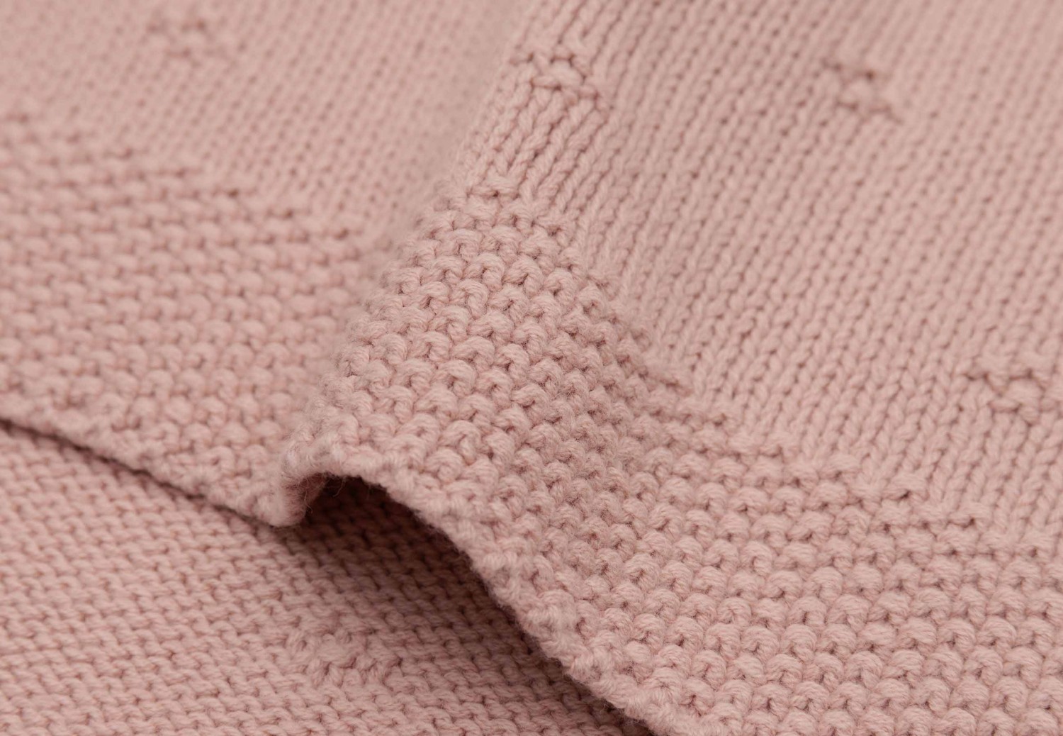 Ledikant Deken 100x150cm Cosy Knit - Wild Rose - afbeelding 5