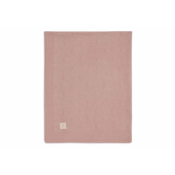 Jollein - Ledikant Deken 100x150cm Cosy Knit - Wild Rose