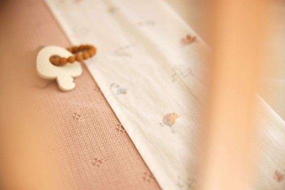 Jollein - Ledikant Deken 100x150cm Cosy Knit - Wild Rose