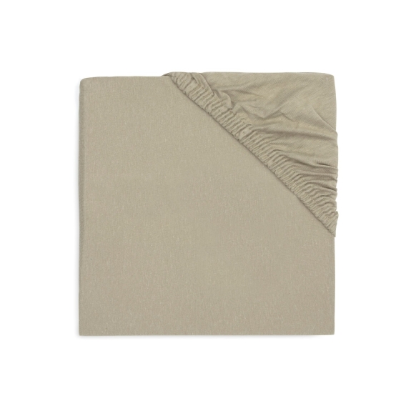 Jollein - Boxmatras Jersey 75x95cm - Olijfgroen