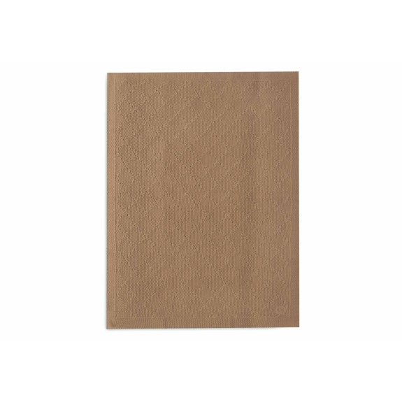 Jollein - Ledikant Deken Check Knit - Biscuit