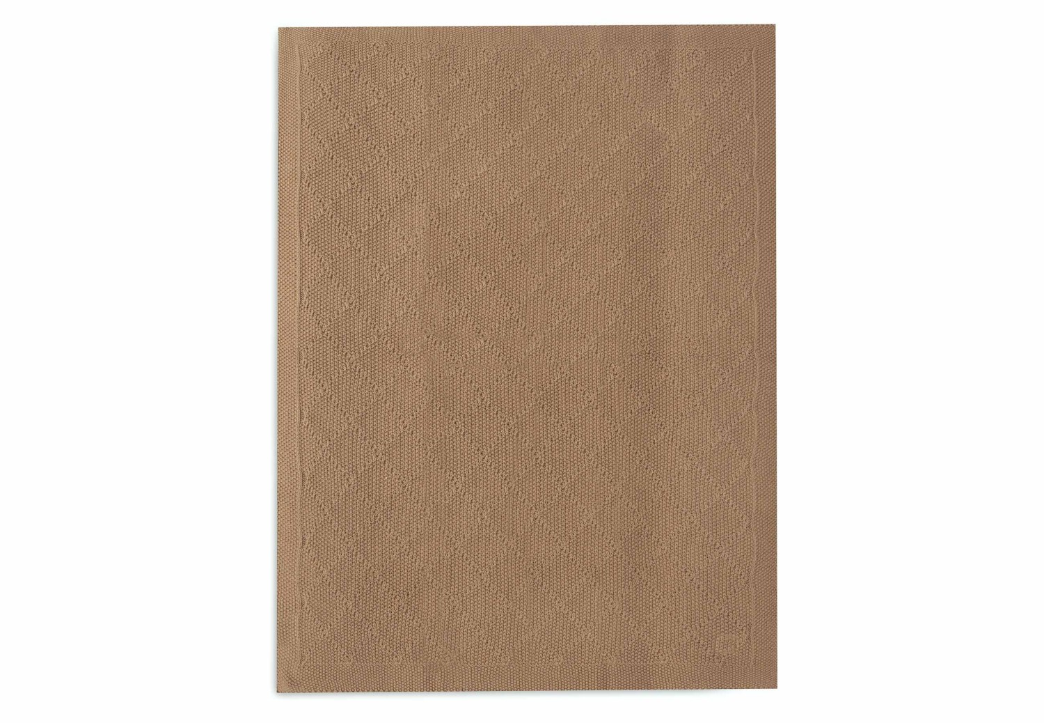 Ledikant Deken Check Knit - Biscuit - afbeelding 2