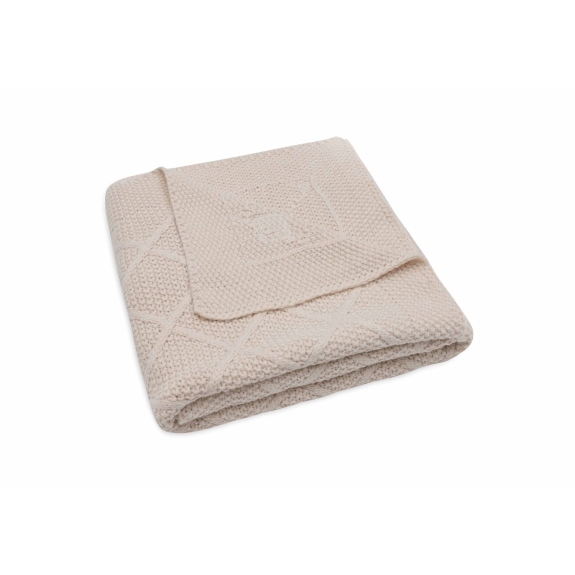 Jollein - Gebreide Wiegdeken 75x100cm - Oatmeal