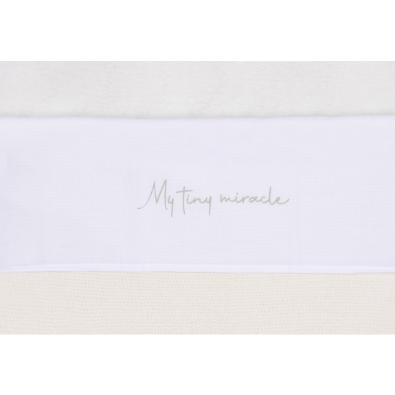 Laken Wieg 75x100cm My Tiny Miracle - Olijfgroen