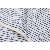 Jollein - Hydrofiel Deken Wieg Miffy Stripe - Navy