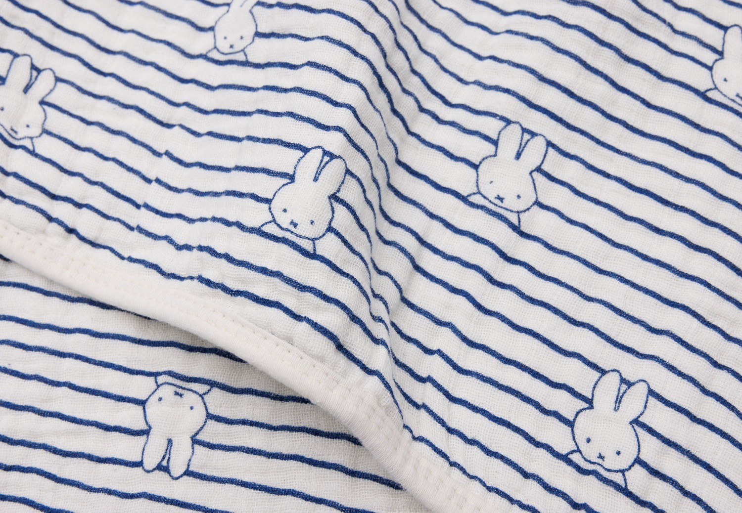 Hydrofiel Deken Wieg Miffy Stripe - Navy - afbeelding 3