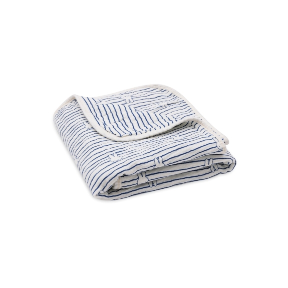 Jollein - Hydrofiel Deken Wieg Miffy Stripe - Navy