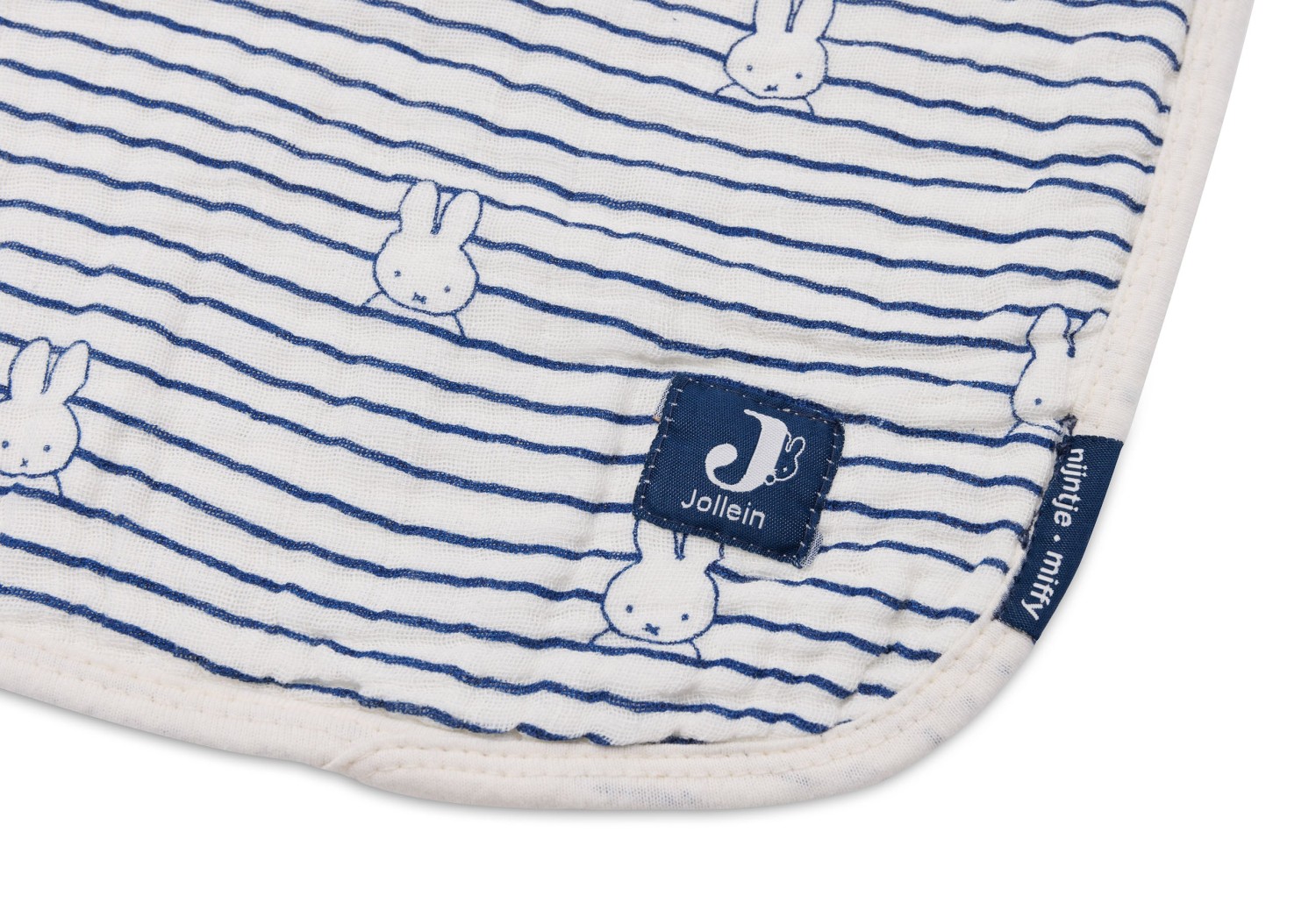 Hydrofiel Deken Wieg Miffy Stripe - Navy - afbeelding 5