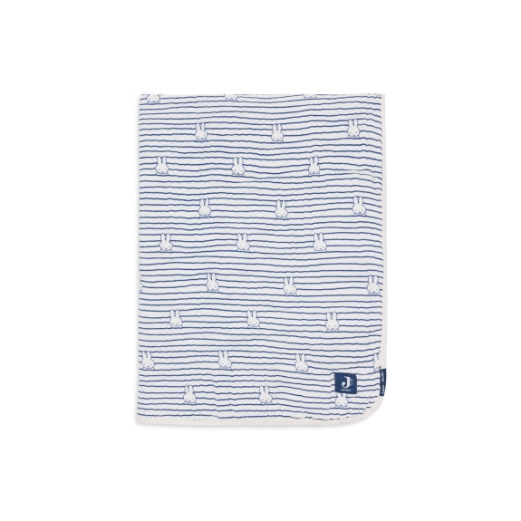 Jollein - Hydrofiel Deken Wieg Miffy Stripe - Navy