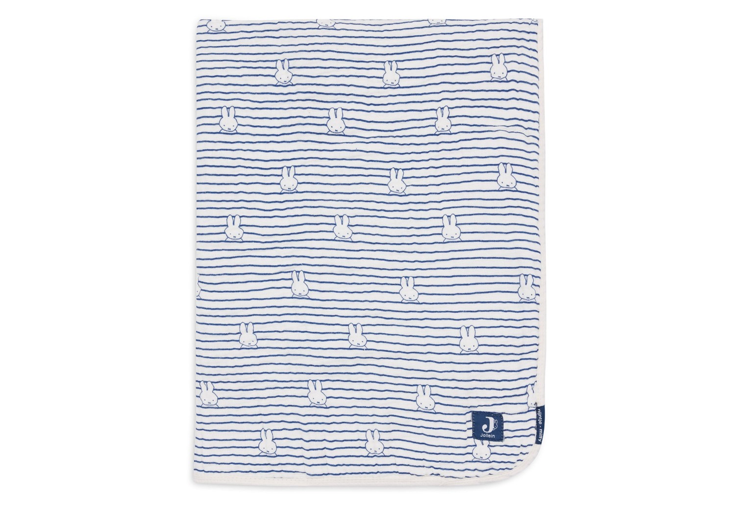 Hydrofiel Deken Wieg Miffy Stripe - Navy