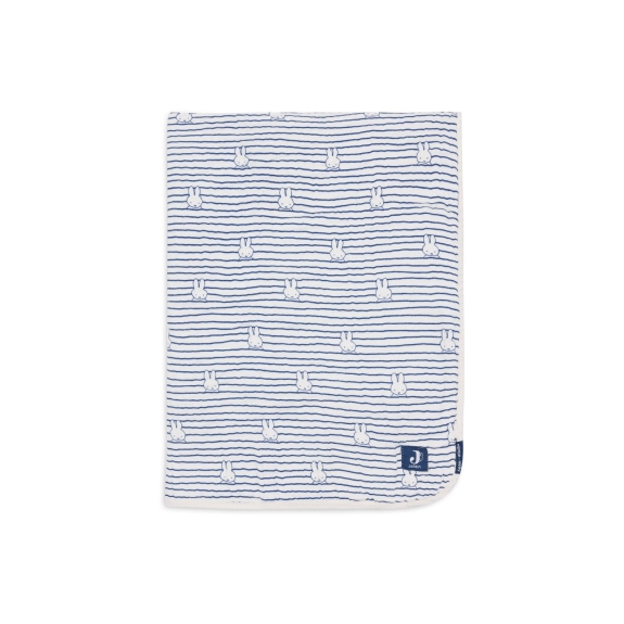 Jollein - Hydrofiel Deken Wieg Miffy Stripe - Navy