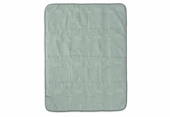 Ledikant Deken 100x150cm Jungle Jambo - Ash Green