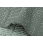 Ledikant Deken 100x150cm Jungle Jambo - Ash Green