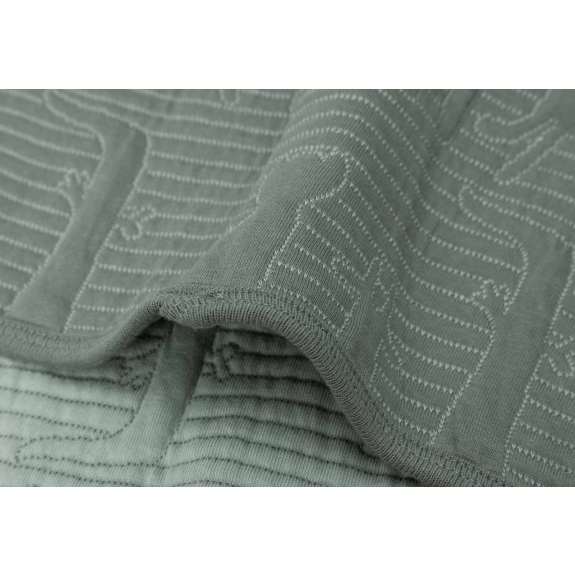 Ledikant Deken 100x150cm Jungle Jambo - Ash Green