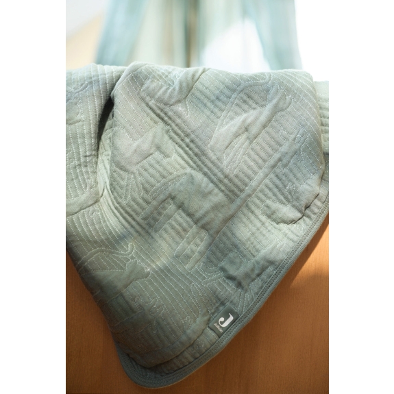 Ledikant Deken 100x150cm Jungle Jambo - Ash Green
