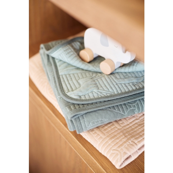 Ledikant Deken 100x150cm Jungle Jambo - Ash Green