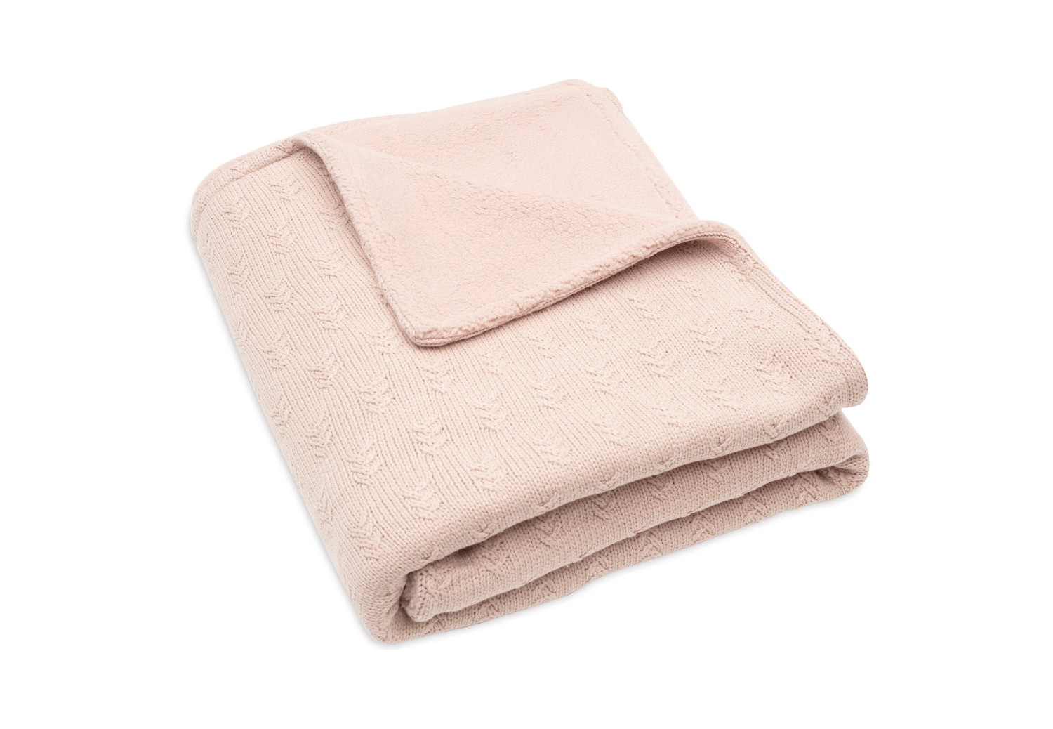 Deken Ledikant Grain Knit - Wild Rose/Velvet - afbeelding 5