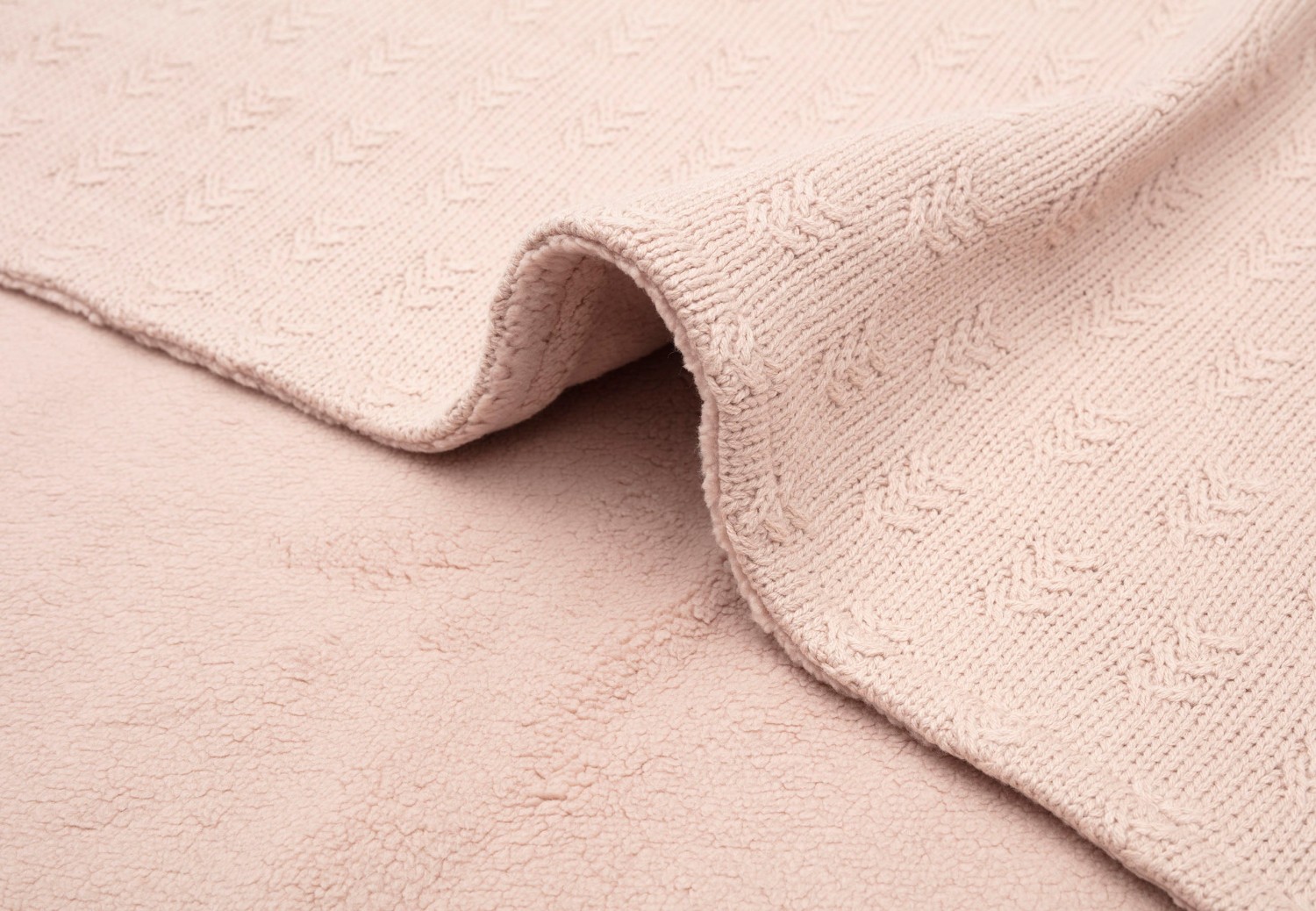 Deken Ledikant Grain Knit - Wild Rose/Velvet - afbeelding 6