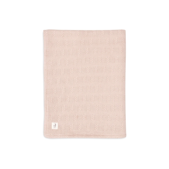 Jollein - Deken Ledikant Grain Knit - Wild Rose/Velvet