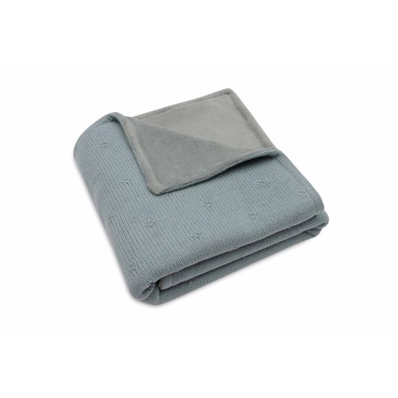 Gebreide Deken Wieg 75x100cm Cosy Knit - Sea Green