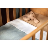 Gebreide Deken Wieg 75x100cm Cosy Knit - Sea Green