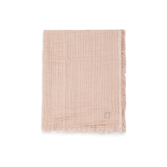 Hydrofiele Deken Ledikant 120x120cm Fringe Moonstone/Ivo