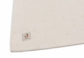 Jollein - Ledikant Deken Cosy Knit - Ivory/Velvet