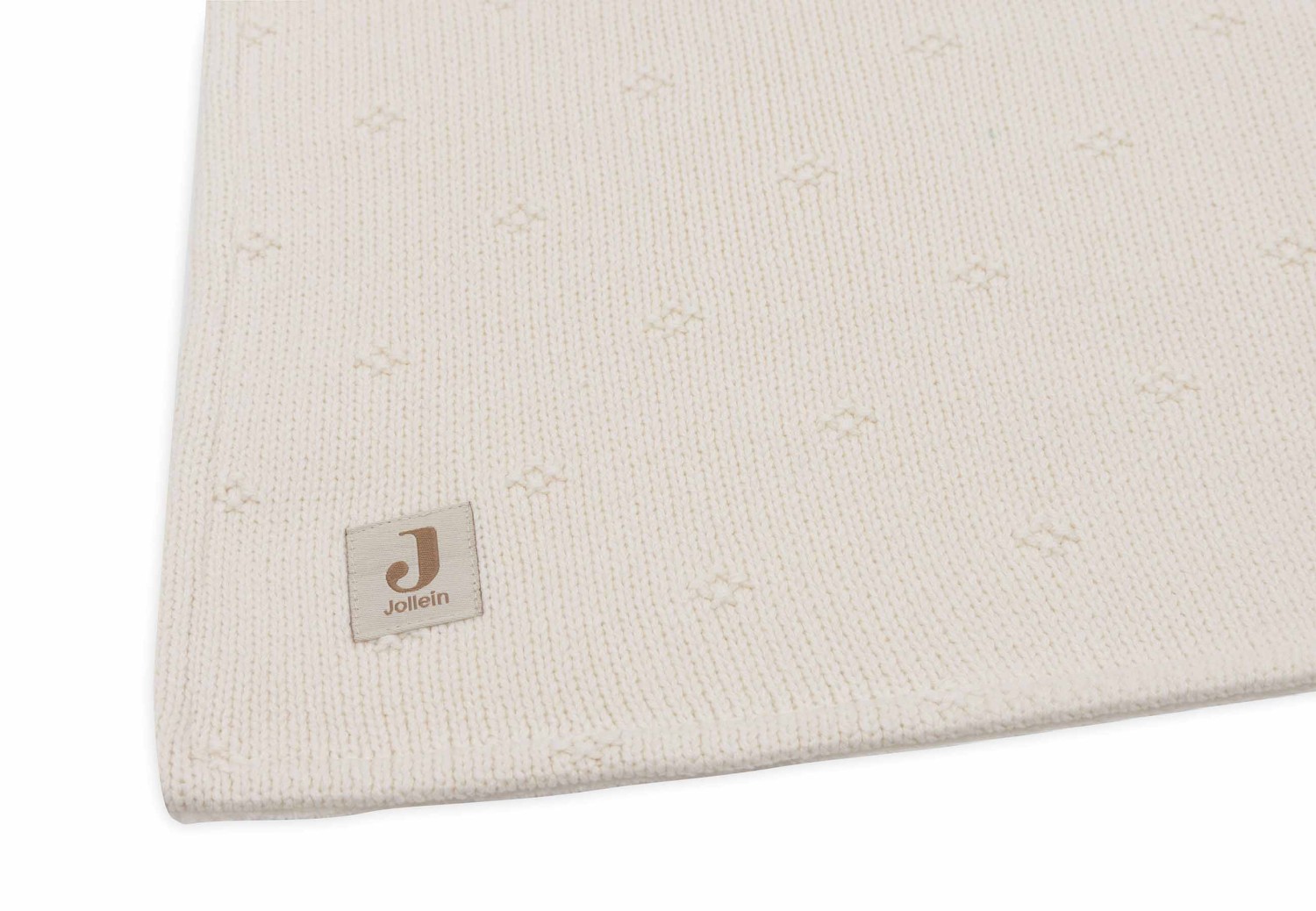 Ledikant Deken Cosy Knit - Ivory/Velvet - afbeelding 3