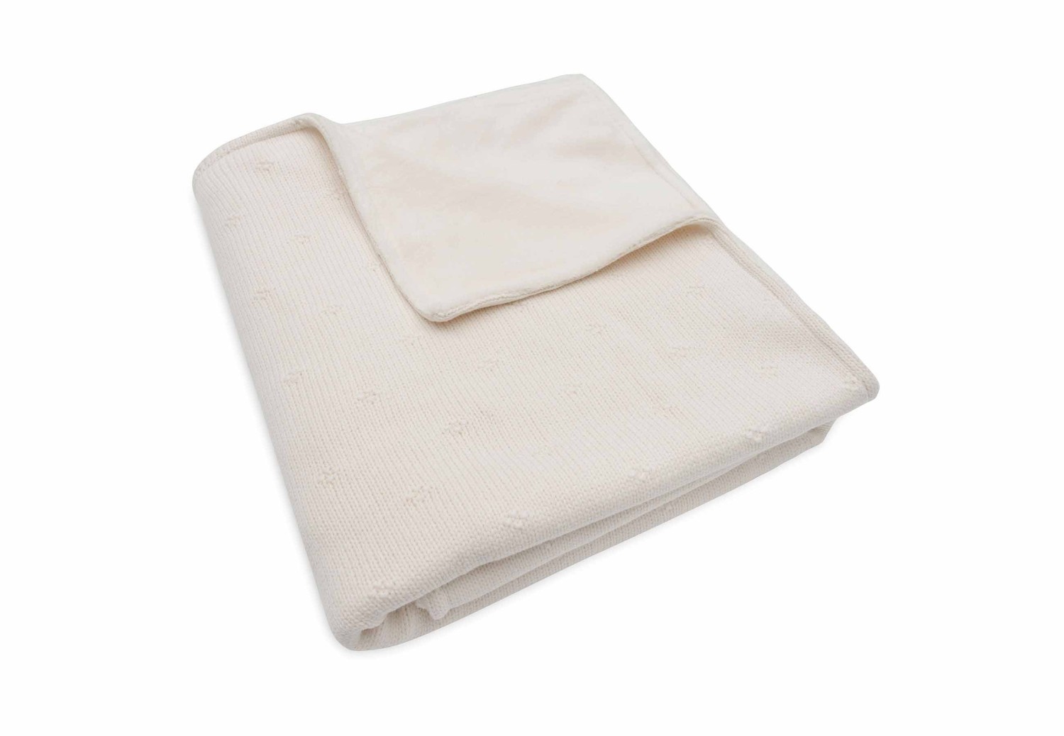 Ledikant Deken Cosy Knit - Ivory/Velvet - afbeelding 4