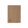 Gebreide Wiegdeken 75x100cm Check Knit - Biscuit